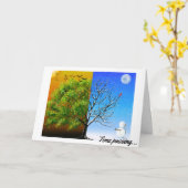 2つの季節、1つの木 カード (黄色い花)