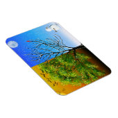 2つの季節、1つの木 マグネット (右側)