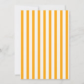 2つの小さなかわいこちゃんオレンジツインズベビーシャワー 招待状 (裏面)