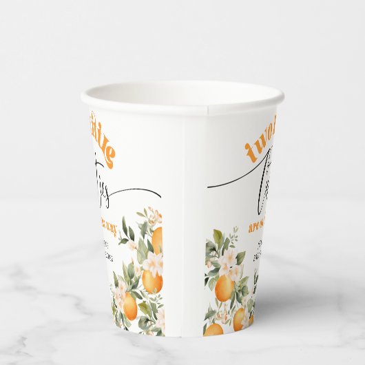 2つの小さなかわいこちゃん双子の赤ちゃんシャワー 紙コップ (右)