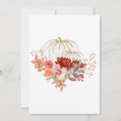 2つの小さなカボチャの招待ツインマルサラ 招待状 (裏面)