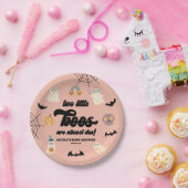 2つの小さなボウスツインハロウィンベビーシャワー ペーパープレート (パーティー)