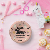 2つの小さなボウスツインハロウィンベビーシャワー ペーパーボウル (パーティー)