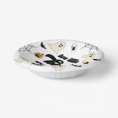 2つの小さなボウスツインハロウィンベビーシャワー ペーパーボウル (傾斜あり)