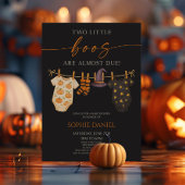 2つの小さなボオが近い！双子の赤ちゃんシャワー 招待状