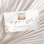 2つの小さなボオスツインベビーシャワーおむつラッフル エンクロージャーカード