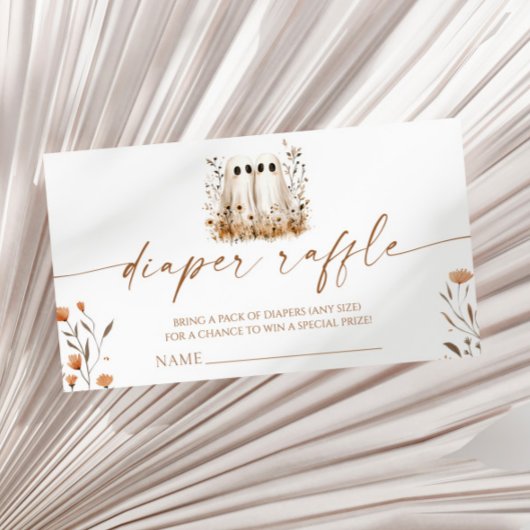 2つの小さなボオスツインベビーシャワーおむつラッフル エンクロージャーカード