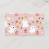 2つの小さなボスおむつラッフルピンクのエンクロージャカード エンクロージャーカード (裏面)