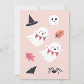 2つの小さなボットはほとんどデューツインシャワー 招待状 (裏面)