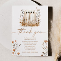 2つの小さなボース幽霊ワイルドフラワーツインベビーシャワー