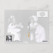 2つの小さな女の子アットアティーパーティー ポストカード (裏面)