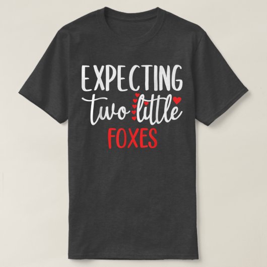2つの小さな敵の妊娠おもしろい双子を検出 Tシャツ (デザイン正面)