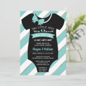 2つの小さな足ベビーシャワー招待状 招待状 (スタンド正面)