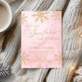 2つの小さな雪の結晶の冬双生児の赤ちゃんシャワー 招待状