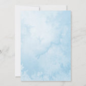 2つの小さな雪の結晶の冬双生児の赤ちゃんシャワー 招待状 (裏面)