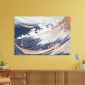 2つの小さな魚釣りボートを海に キャンバスプリント (インサイチュ (リビング))