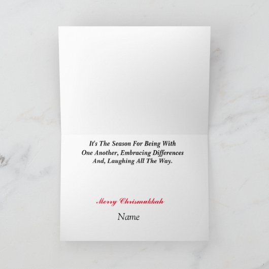 2つの小妖精や小人クリスムカカード カード (内部)