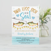 2つの少ない魚の海のウェディングシャワー招待状 招待状 (スタンド正面)