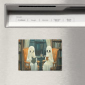 2つの居心地の良い幽霊お茶を飲む マグネット (インサイチュ (食洗機))