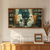 2つの居心地の読良い幽霊のヴィンテージライブラリ ポスター