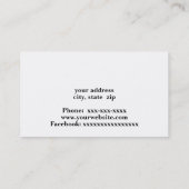 2つの屋外セントラルエアコンディショナービジネスカード 名刺 (裏面)