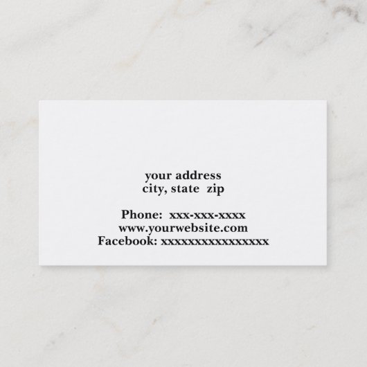 2つの屋外セントラルエアコンディショナービジネスカード 名刺 (裏面)