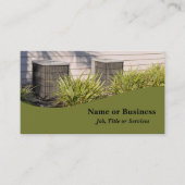 2つの屋外セントラルエアコンディショナービジネスカード 名刺 (正面)