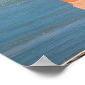 2つの帆船ゴールデンゲートブリッジサンフランシスコベイ ポスター (角)