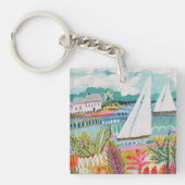 2つの帆船 キーホルダー (正面)