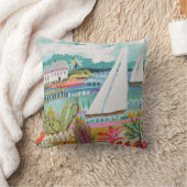 2つの帆船 クッション (ブランケット)