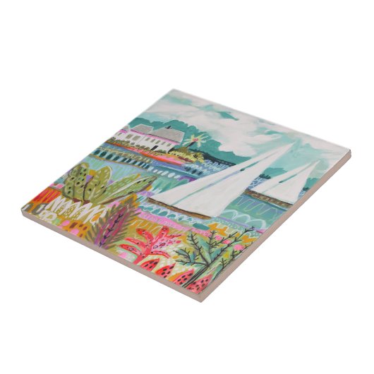 2つの帆船 タイル (側面)