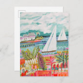 2つの帆船 ポストカード (正面/裏面)