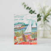 2つの帆船 ポストカード (スタンド正面)