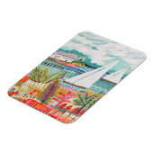 2つの帆船 マグネット (左側)