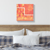 2つの幾何学的シェイプ構成アートカンバプリント キャンバスプリント (インサイチュ (寝室))