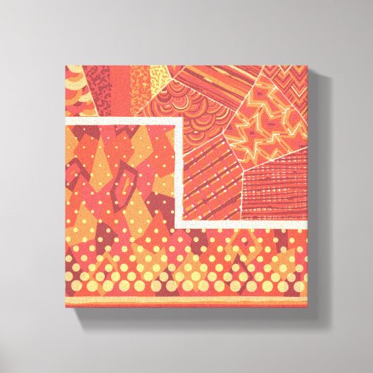 2つの幾何学的シェイプ構成アートカンバプリント キャンバスプリント (正面)