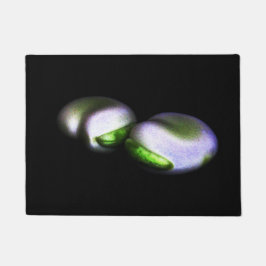 2つの広豆のdmcnm ドアマット