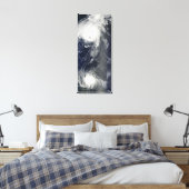 2つの強い嵐が大西洋に広がる海 キャンバスプリント (インサイチュ (寝室))