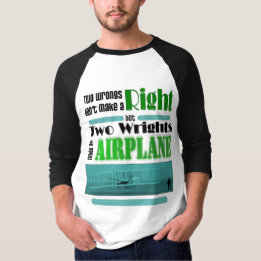 2つの悪事は権利を作りません Tシャツ
