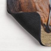 2つの愛する馬のウマ科の写真 マウスパッド (コーナー)