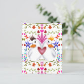 2つの愛の鳥のハート花バレンタインデー (スタンド正面)