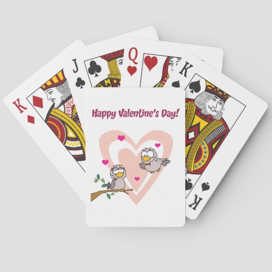 2つの愛の鳥 トランプ (裏面)