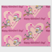 2つの愛の鳥 ラッピングペーパー (フラット)