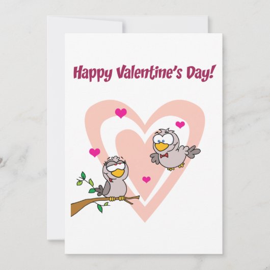 2つの愛の鳥 招待状 (正面)