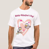 2つの愛の鳥 Tシャツ (正面)