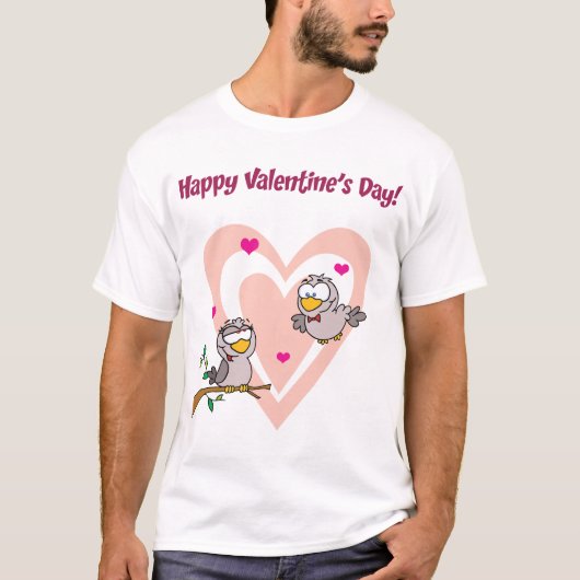 2つの愛の鳥 Tシャツ (正面)