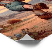 2つの愛らしいヴィンテージマンチキン踊り ポスター (角)