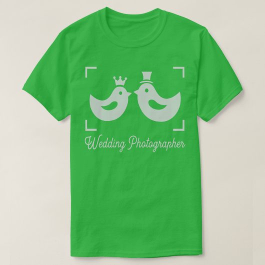 2つの愛結婚の鳥と写真家mar取得 tシャツ (デザイン正面)