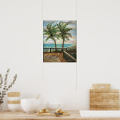 2つの手のひら付きボードウォーク – Psalms 134:8b ポスター (キッチン)