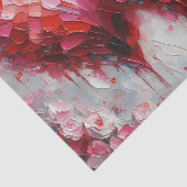 2つの抽象芸術ハート絵を描のバレンタインデクページ 薄葉紙 (詳細)